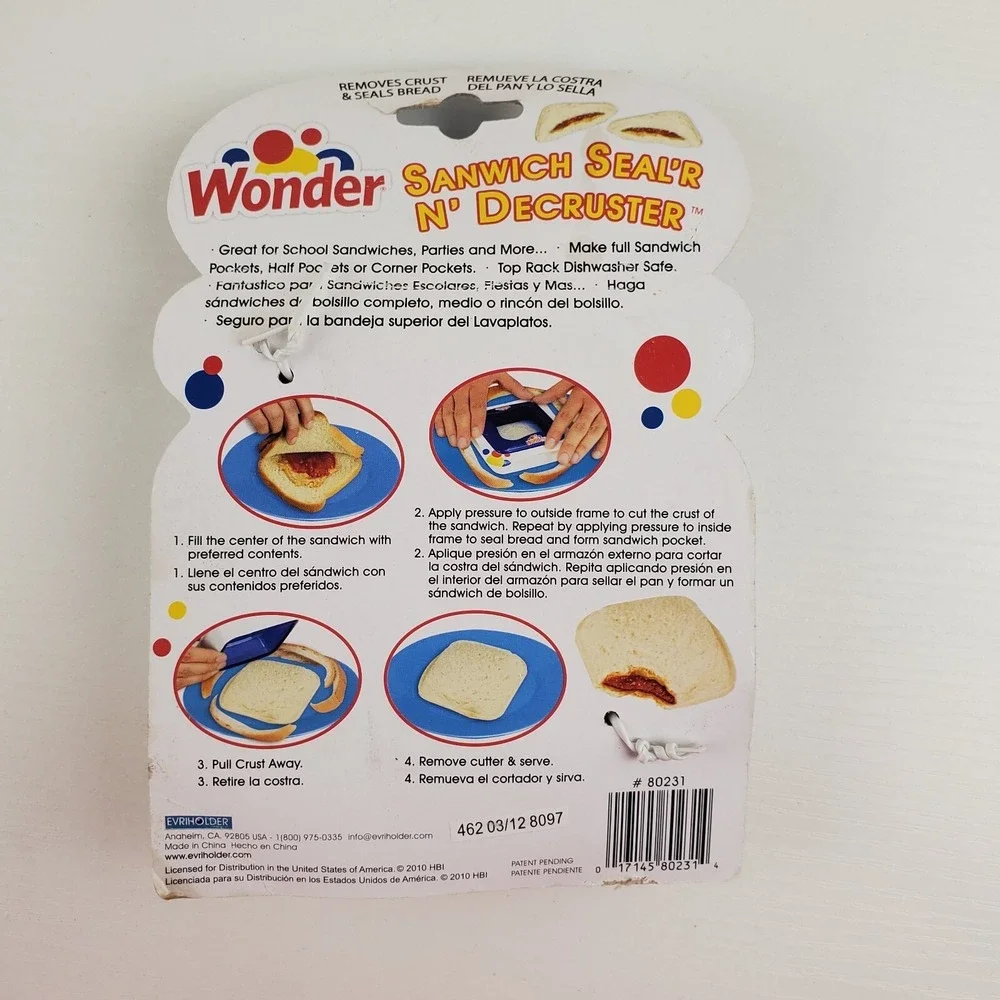 Wonder Sanwich Seal'r N' Decruster‎ NEW